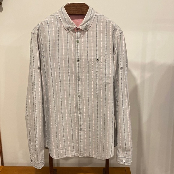 Stunning Hugo boss green label casual dress shirt size XL, neck 17.5, sleeve 35 - Picture 4 of 14